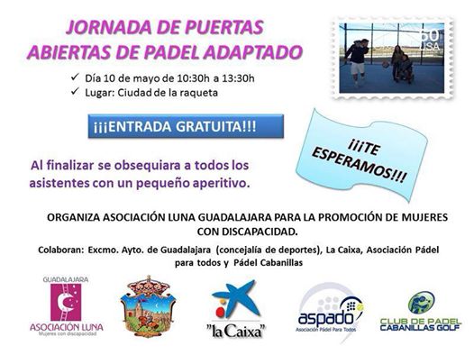 Jornadas Puertas Abiertas Padel Adaptado Guadalajara