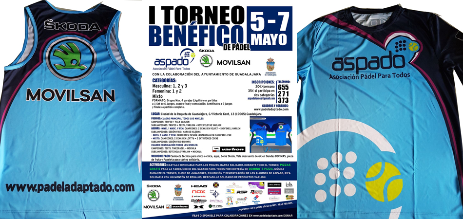 Torneo Benéfico en Guadalajara del 5 al 7 de mayo